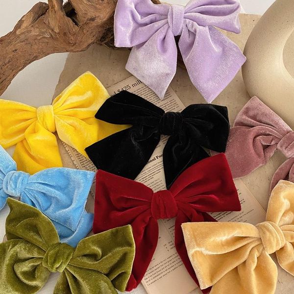 hair accessories large velvet bowknot clips hand tie pigtail bows hairpin for women layered french barrette accessoires
hair accessories large velvet bowknot clips hand tie pigtail bows hairpin for women layered french barrette accessoires