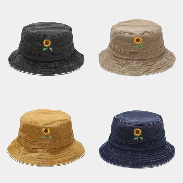 new washed old fisherman's hat women's sunflower embroidered sunshade hat outdoor sunscreen basin hat
new washed old fisherman's hat women's sunflower embroidered sunshade hat outdoor sunscreen basin hat