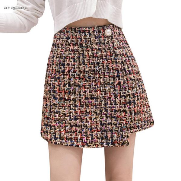 skirts high waist lattice plaid woolen mini winter 2021 casual vintage saia ladies wool a-line skirt female, Black
skirts high waist lattice plaid woolen mini winter 2021 casual vintage saia ladies wool a-line skirt female, Black