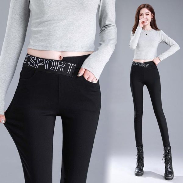korean women's slim leggings pencil pants high waist and thin long fashion women clothing, Black
korean women's slim leggings pencil pants high waist and thin long fashion women clothing, Black