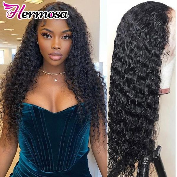 lace wigs hermosa deep wave 13x4 curly front human hair for black women prepluck remy brazilian, Black;brown
lace wigs hermosa deep wave 13x4 curly front human hair for black women prepluck remy brazilian, Black;brown