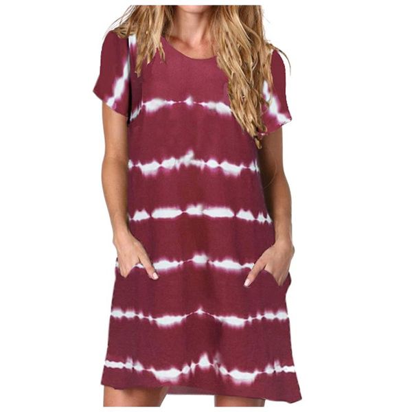 casual dresses women's striped o neck short sleeve midi dress woman summer pocket loose beach sundress vestido de mujer, Black;gray
casual dresses women's striped o neck short sleeve midi dress woman summer pocket loose beach sundress vestido de mujer, Black;gray