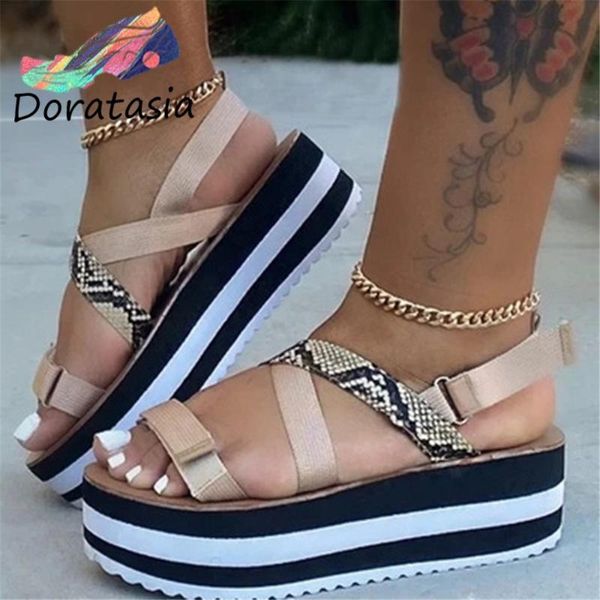 sandals doratasia big size 43 women mixed color hook loop open toe shoes thick bottom casual fashion 0ilm, Black
sandals doratasia big size 43 women mixed color hook loop open toe shoes thick bottom casual fashion 0ilm, Black