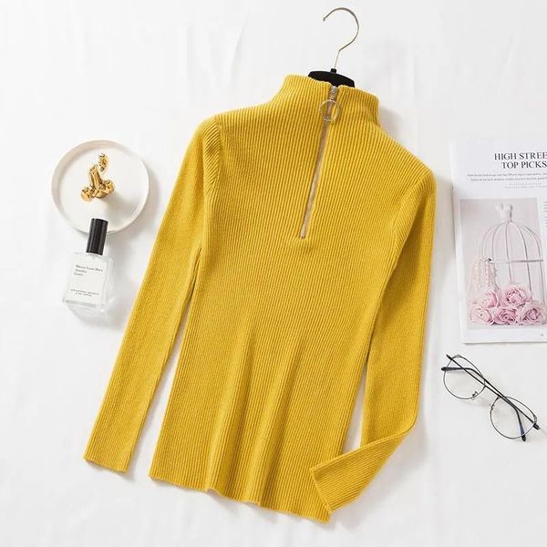 women's knits & tees simple inside take 2021 ring zipper all-match sweater slim long-sleeved half-high collar bottoming trend, White
women's knits & tees simple inside take 2021 ring zipper all-match sweater slim long-sleeved half-high collar bottoming trend, White