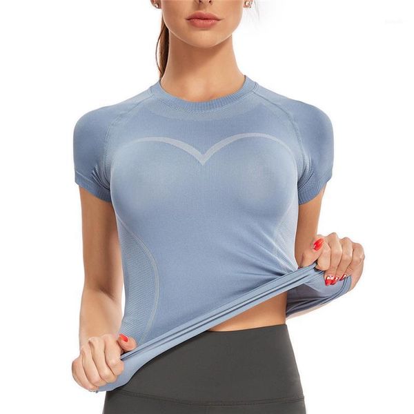 short sleeve running women yoga t-shirts solid sports breathable quick fit seamless fitness gym workout outfit crop wear
short sleeve running women yoga t-shirts solid sports breathable quick fit seamless fitness gym workout outfit crop wear