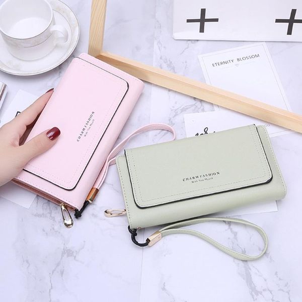aelicy women pu leather wallets clutch pink solid zipper long phone purse female card holder carteira feminina, Red;black
aelicy women pu leather wallets clutch pink solid zipper long phone purse female card holder carteira feminina, Red;black