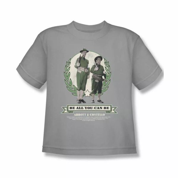 abbott & costello be all you can be youth short sleeve t-shirt sizes- s-xl new, White;black
abbott & costello be all you can be youth short sleeve t-shirt sizes- s-xl new, White;black