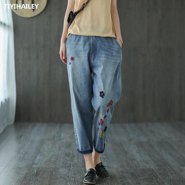women's jeans tiyihailey calf length fashion women trousers plus size denim -xl summer embroidery 9dw4, Blue
women's jeans tiyihailey calf length fashion women trousers plus size denim -xl summer embroidery 9dw4, Blue