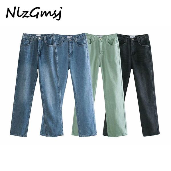nlzgmsj 2021 fashion women high waist overlength jeans pants trousers pockets zipper female denim women's, Blue
nlzgmsj 2021 fashion women high waist overlength jeans pants trousers pockets zipper female denim women's, Blue