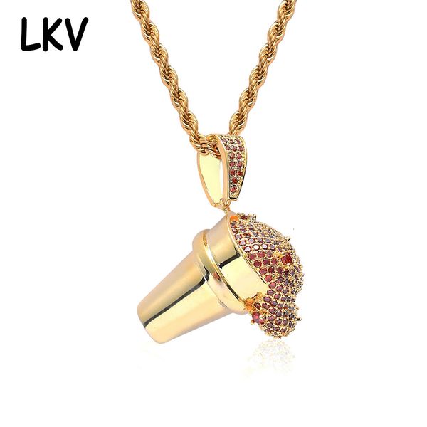 three dimensional ice cream pendant creative fashion personality hip hop trendsetter popular necklace, Silver
three dimensional ice cream pendant creative fashion personality hip hop trendsetter popular necklace, Silver