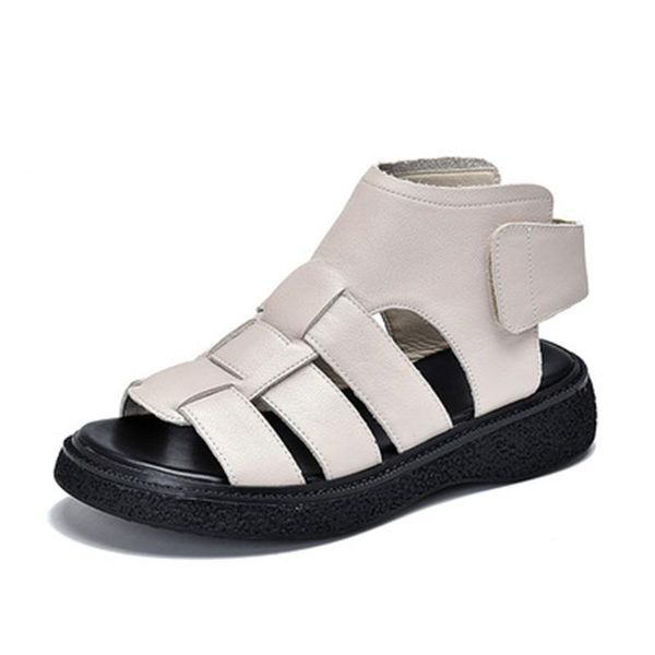 sandals in the summer of 2021 leather roman women fall thick layer cowhide bottom female joker, Black
sandals in the summer of 2021 leather roman women fall thick layer cowhide bottom female joker, Black