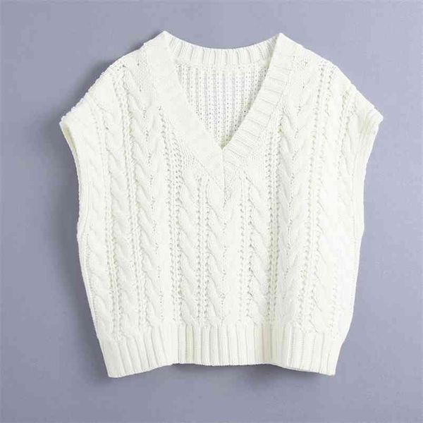 women autumn ribbed sweater solid sleeveless v-neck pullovers hand knitted female casual vest sweaters clothes 210513, White;black
women autumn ribbed sweater solid sleeveless v-neck pullovers hand knitted female casual vest sweaters clothes 210513, White;black