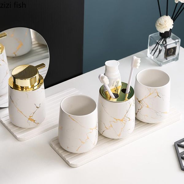 bath accessory set matte gold ceramics bathroom decoration soap dispenser/toothbrush holder/cup/soap dish tray luxurious washing
bath accessory set matte gold ceramics bathroom decoration soap dispenser/toothbrush holder/cup/soap dish tray luxurious washing