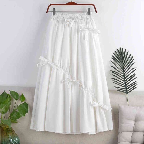 skirts high waist bow patchwork woman spring summer solid color a line women long sweet elastic girls 2021 p81t, Black
skirts high waist bow patchwork woman spring summer solid color a line women long sweet elastic girls 2021 p81t, Black