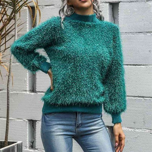 autumn and winter fashion sweater pullovers turtleneck bright silk knitted lantern sleeve tassled pullovers women's 210508, Black
autumn and winter fashion sweater pullovers turtleneck bright silk knitted lantern sleeve tassled pullovers women's 210508, Black