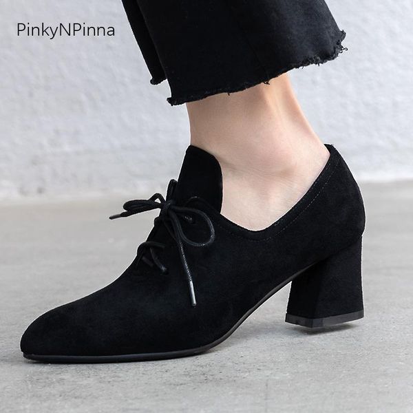 dress shoes chic women faux suede flock pumps mules chunky heels pointed toe pigskin lining soft office lady party plus size, Black
dress shoes chic women faux suede flock pumps mules chunky heels pointed toe pigskin lining soft office lady party plus size, Black
