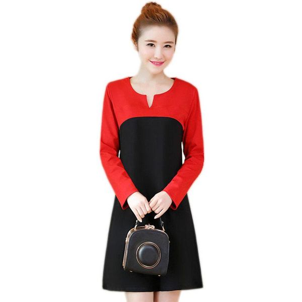 casual dresses summer women 2021 fashion long-sleeved large size v-neck female slim patchwork mid-long ladies cw172, Black;gray
casual dresses summer women 2021 fashion long-sleeved large size v-neck female slim patchwork mid-long ladies cw172, Black;gray