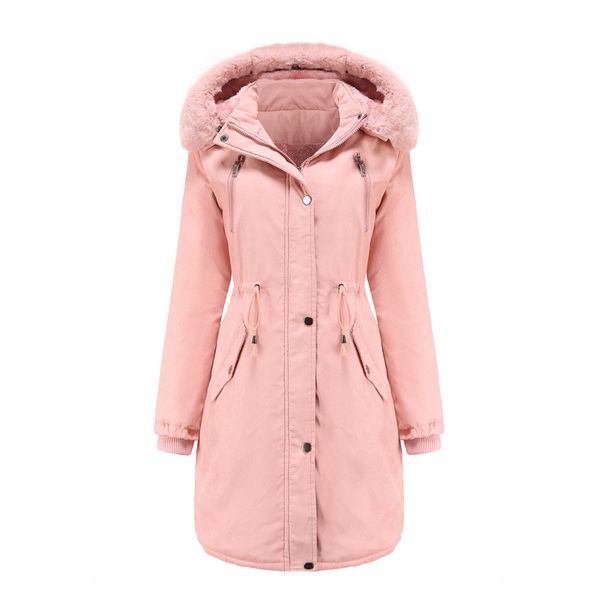 women's windproof parka coat hooded winter long-sleeved padded down cotton faux fur lining zipper pocket hooded slim fit, Black
women's windproof parka coat hooded winter long-sleeved padded down cotton faux fur lining zipper pocket hooded slim fit, Black