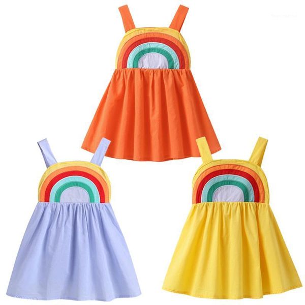 girl's dresses 2021 summer baby girl clothes little princess dress kids rainbow embroidered korean 2-8 years1, Red;yellow
girl's dresses 2021 summer baby girl clothes little princess dress kids rainbow embroidered korean 2-8 years1, Red;yellow
