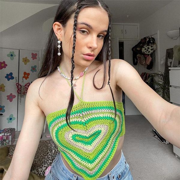 women's tanks & camis y2k 2000s aesthetics heart print crochet halter streetwear cute lace-up backless knit vests summer tank, White
women's tanks & camis y2k 2000s aesthetics heart print crochet halter streetwear cute lace-up backless knit vests summer tank, White