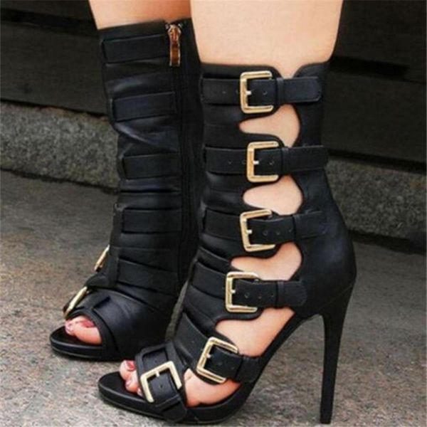 dress shoes ashiofu classic womens sandals six buckle straps deco club party prom peep-toe evening dance fashion high heel, Black
dress shoes ashiofu classic womens sandals six buckle straps deco club party prom peep-toe evening dance fashion high heel, Black