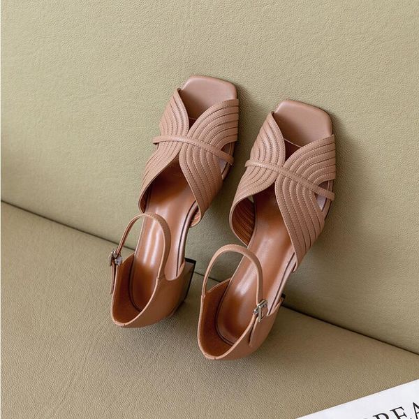 fashion summer women's sandals genuine leather buckle strap women shoes size 34-40 solid concise ankle-wrap party ladies, Black
fashion summer women's sandals genuine leather buckle strap women shoes size 34-40 solid concise ankle-wrap party ladies, Black