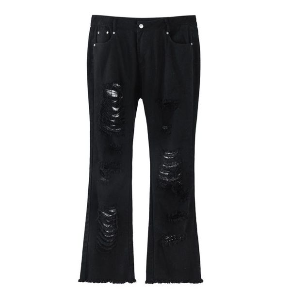 men's jeans eukaaru high street ripped man streetwear distressed denim fashion embroidered flared pants woman wide leg slacks, Blue
men's jeans eukaaru high street ripped man streetwear distressed denim fashion embroidered flared pants woman wide leg slacks, Blue