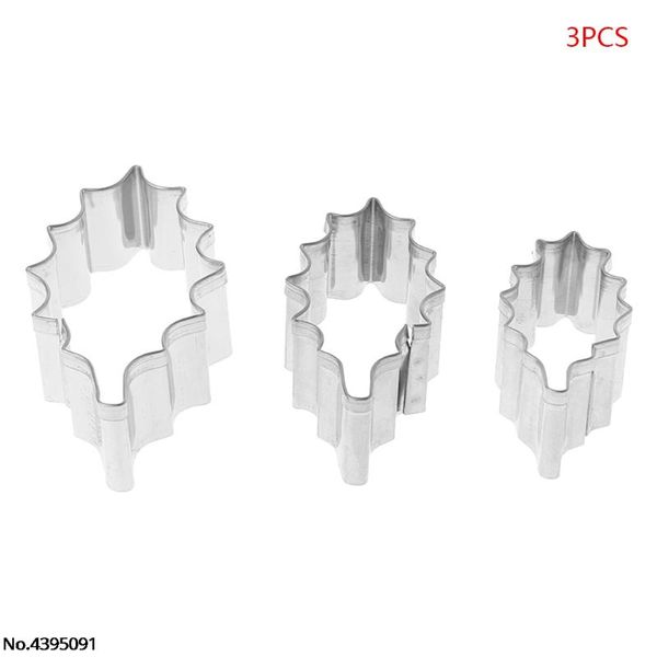 cake tools 3pcs stainless steel holly leaf cookie cutter christmas biscuit mould mold diy
cake tools 3pcs stainless steel holly leaf cookie cutter christmas biscuit mould mold diy