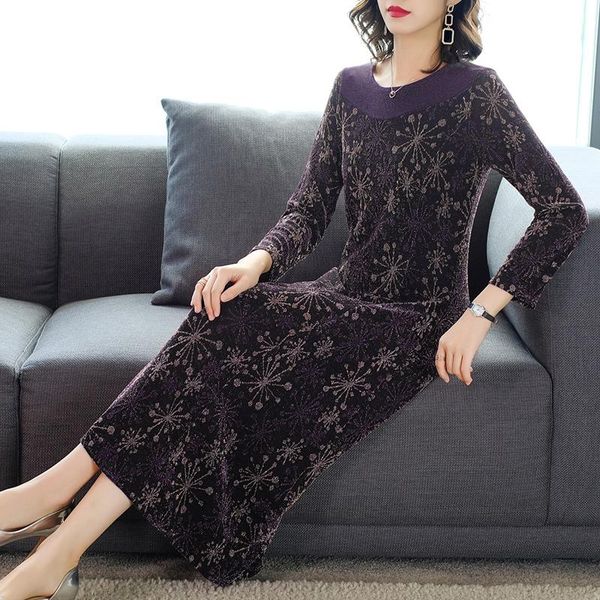 casual dresses autumn women vintage floral maxi 2021 winter 3xl plus size long sleeve midi dress elegant bodycon party vestidos, Black;gray
casual dresses autumn women vintage floral maxi 2021 winter 3xl plus size long sleeve midi dress elegant bodycon party vestidos, Black;gray