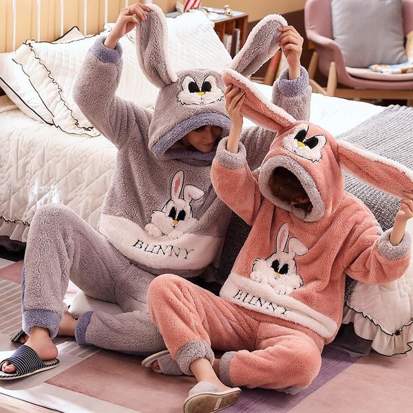men's sleepwear 2021 winter warm flannel women pyjamas sets thick coral velvet long sleeve cartoon men couple pajamas set, Black;brown
men's sleepwear 2021 winter warm flannel women pyjamas sets thick coral velvet long sleeve cartoon men couple pajamas set, Black;brown
