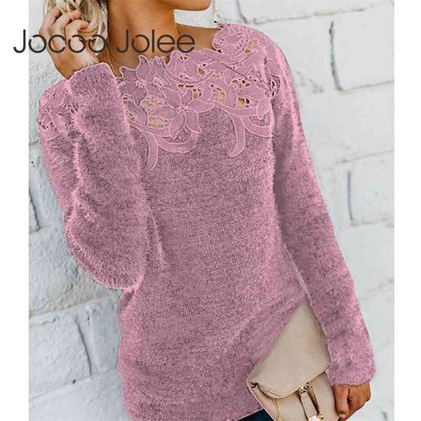 women lace hollow out slash neck sweater casual fleece plush pullovers female elegant jumper plus size 5xl 210416, White;black
women lace hollow out slash neck sweater casual fleece plush pullovers female elegant jumper plus size 5xl 210416, White;black