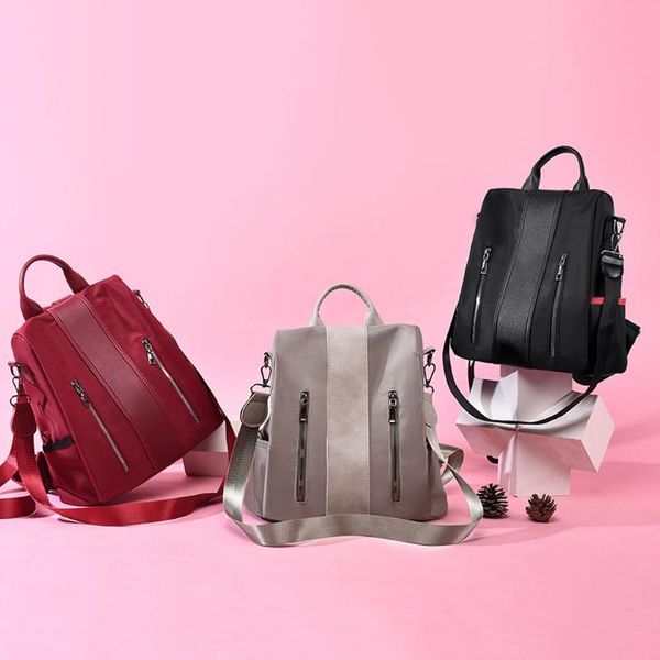 outdoor bags fashion nylon multi-function women's backpacks simple solid color female school sale large capacity
outdoor bags fashion nylon multi-function women's backpacks simple solid color female school sale large capacity