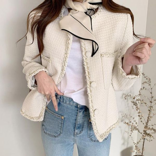 women autumn spring plaid buttons jacket vintage tweed cardigan elegant stylish veste femme long sleeve chic outerwear women's jackets, Black;brown
women autumn spring plaid buttons jacket vintage tweed cardigan elegant stylish veste femme long sleeve chic outerwear women's jackets, Black;brown