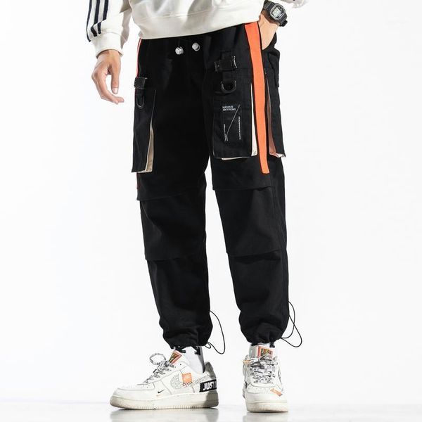 men's pants 2021 men joggers multi-pocket elastic waist harem hip hop streetwear sweatpants male pencil trousers, Black
men's pants 2021 men joggers multi-pocket elastic waist harem hip hop streetwear sweatpants male pencil trousers, Black