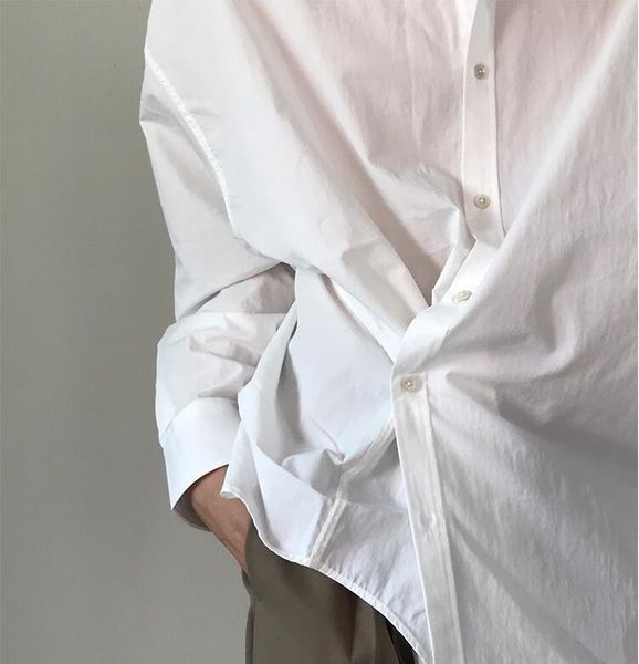 custom plus size two kinds of solid color shirt with fashionable personality s~6xl men's casual shirts, White;black
custom plus size two kinds of solid color shirt with fashionable personality s~6xl men's casual shirts, White;black