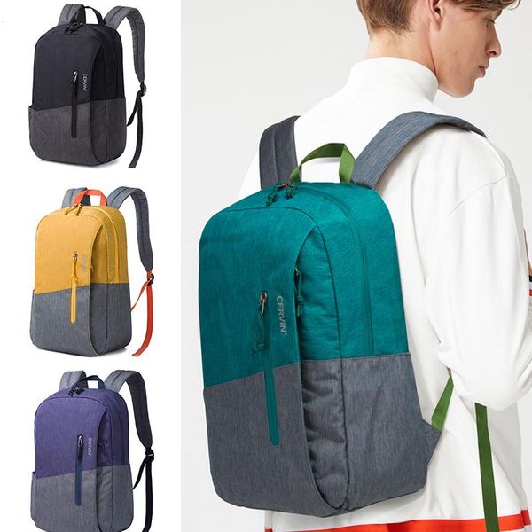 backpack 1802#canvas casual simple fashion trend tide brand campus male junior high school student college