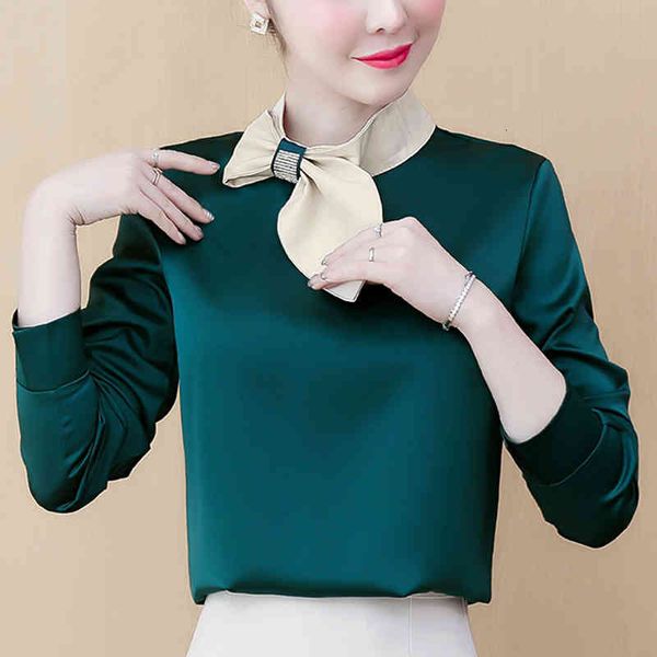 women's blouses & shirts shintimes ladies autumn womens and diamonds bow chiffon blouse casual plus size women pullover blusa, White
women's blouses & shirts shintimes ladies autumn womens and diamonds bow chiffon blouse casual plus size women pullover blusa, White