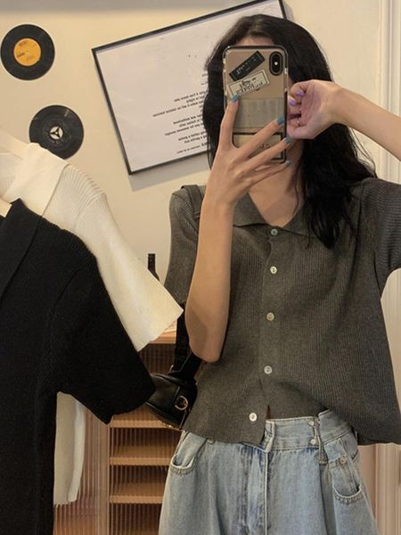 women's t-shirt shirt short-sleeved summer dress 2021 korean style high waist half-sleeved cropped trend, White
women's t-shirt shirt short-sleeved summer dress 2021 korean style high waist half-sleeved cropped trend, White