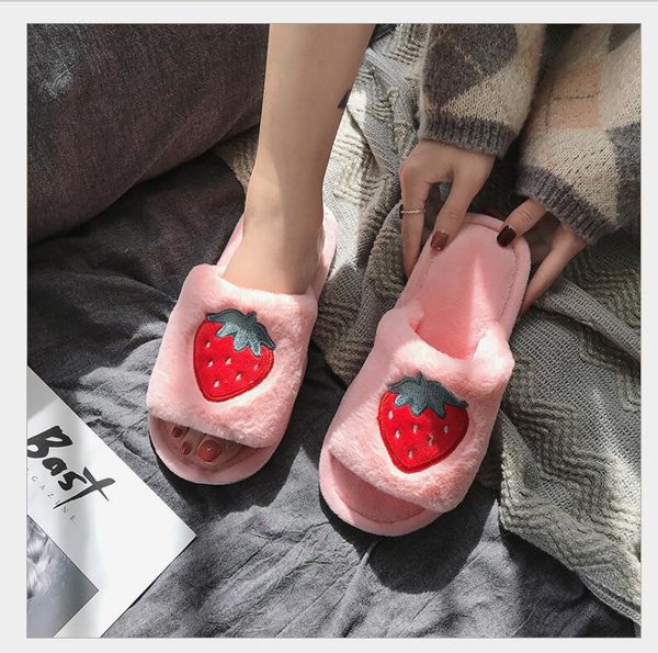 slippers winter fluffy fruit cotton female personality non-slip home slippers, plush indoor shoes, Black
slippers winter fluffy fruit cotton female personality non-slip home slippers, plush indoor shoes, Black