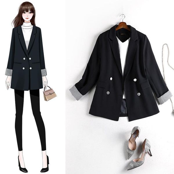 women's jackets fat younger sister loose coat 2021 dress suit-dress leisure time man's suit jacket women basic veste plus size 869, Black;brown
women's jackets fat younger sister loose coat 2021 dress suit-dress leisure time man's suit jacket women basic veste plus size 869, Black;brown