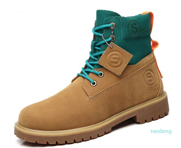2021 fashion genuine leather sneakers martin boots yellow grey high lace-up casual shoes loafers outdoor mens walking shoes boots 39-44, Black
2021 fashion genuine leather sneakers martin boots yellow grey high lace-up casual shoes loafers outdoor mens walking shoes boots 39-44, Black