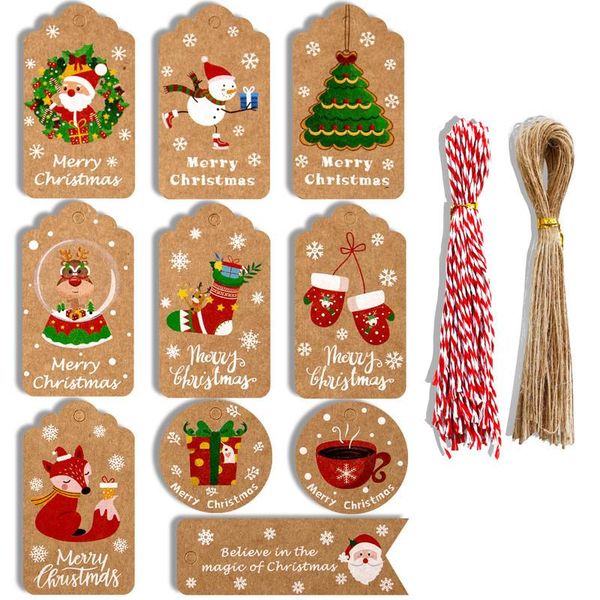 gift wrap 100pcs merry christmas tags kraft paper card hang tag party favor bags hanging decoration accessories label
gift wrap 100pcs merry christmas tags kraft paper card hang tag party favor bags hanging decoration accessories label