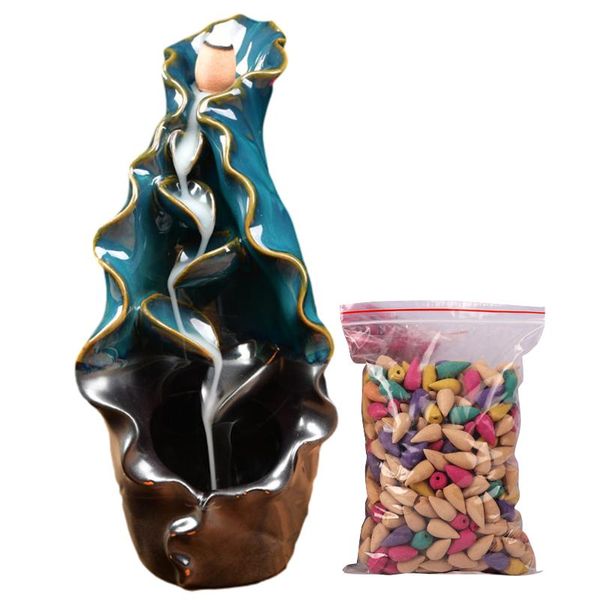 with 50 incense grains ceramic backflow burner landscape waterfall home decoration ornaments fragrance lamps
with 50 incense grains ceramic backflow burner landscape waterfall home decoration ornaments fragrance lamps