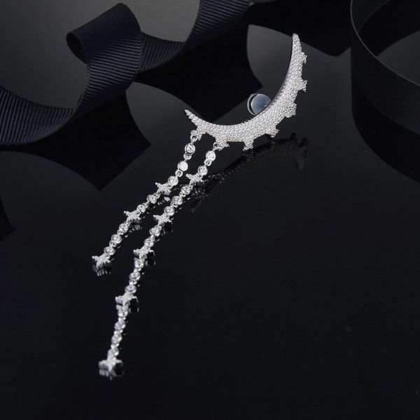 s925 sterling silver single star moon tassel dangle earring temperament personality luxury jewelry monaco earrings presents birthday gifts
s925 sterling silver single star moon tassel dangle earring temperament personality luxury jewelry monaco earrings presents birthday gifts
