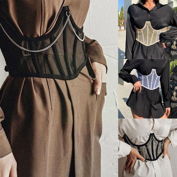 belts europe and america trend punk metal chain corset goth harajuku shaper waist mesh high corsets vintage w0l1, Black;brown
belts europe and america trend punk metal chain corset goth harajuku shaper waist mesh high corsets vintage w0l1, Black;brown