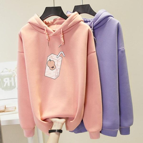 women's hoodies & sweatshirts korean peach milk hoodie oversized friend clothes sweet harajuku kawaii women long sleeve pullover cute, Black
women's hoodies & sweatshirts korean peach milk hoodie oversized friend clothes sweet harajuku kawaii women long sleeve pullover cute, Black