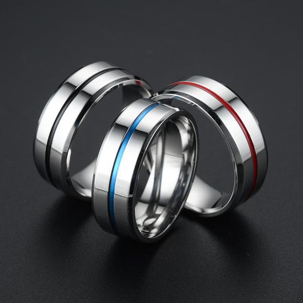 stainless steel couple ring black blue groove wedding promise ring for women men finger jewelry gifts, Silver
stainless steel couple ring black blue groove wedding promise ring for women men finger jewelry gifts, Silver