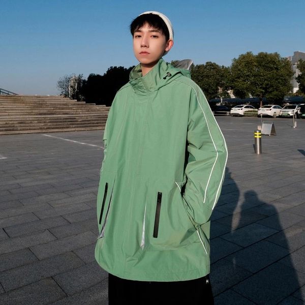 men's jackets reflective hooded jacket for mens japanese fashion trends harajuku streetwear teenage oversized windbreaker coats male cl, Black;brown
men's jackets reflective hooded jacket for mens japanese fashion trends harajuku streetwear teenage oversized windbreaker coats male cl, Black;brown