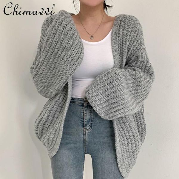 women's knits & tees korean fashion sweater 2021 autumn v-neck loose casual solid color lantern sleeve knitted cardigan coat all-matchi, White
women's knits & tees korean fashion sweater 2021 autumn v-neck loose casual solid color lantern sleeve knitted cardigan coat all-matchi, White