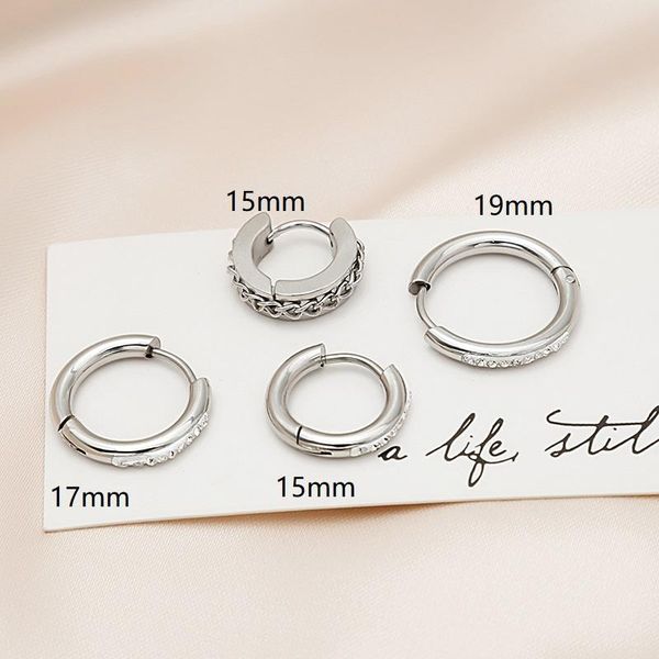 hoop & huggie 15/17/19mm stainless steel endless mini earrings industrial piercing ear jewel with rhinestone crystal chain decoration, Golden;silver
hoop & huggie 15/17/19mm stainless steel endless mini earrings industrial piercing ear jewel with rhinestone crystal chain decoration, Golden;silver